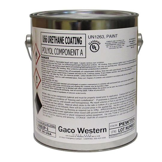 Gaco Western GacoFlex U66 Polyurethane Pedestrian Deck Coating Part A - 1 Gallon — Waterproofing — GACGDTCSHG1