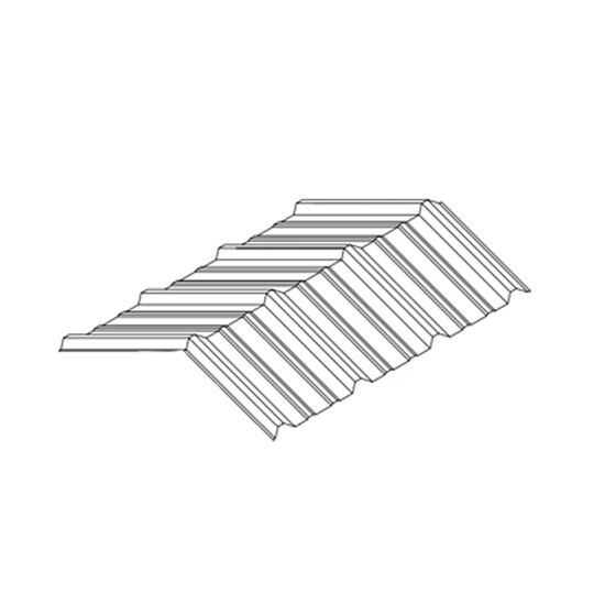 Metal Sales 26 Gauge x 3' R-Panel Formed Ridge