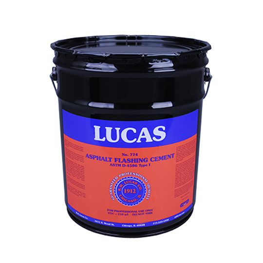 RM Lucas Asphalt Flashing Cement Utility Grade - 5 Gallon Pail