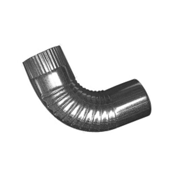 Berger Building Products 26 Gauge 5" Round Corrugated Galvanized Steel 90° Elbow