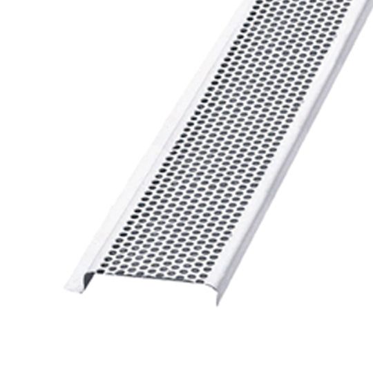 Air Vent Perforated PVC Continuous Soffit Vent - Retrofit Double Leg Return