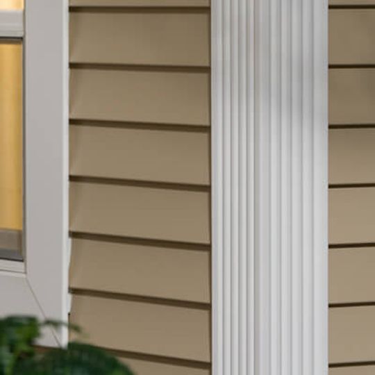 Mastic 5-1/2" x 20' Vinyl Fluted Outside Corner Post with Foam Insert