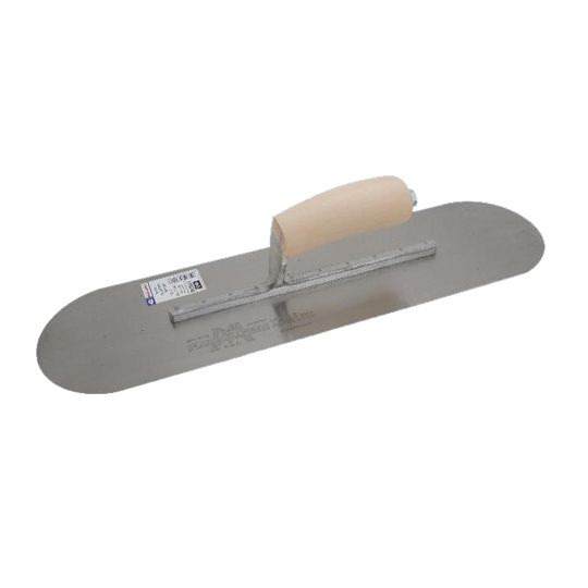 Marshalltown 18" x 5" Stainless Steel Exposed Rivet Pool Trowel