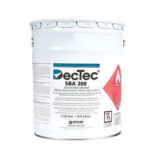 DecTec Sba 200 Solvent Base Adhesive - 5 Gallon Pail