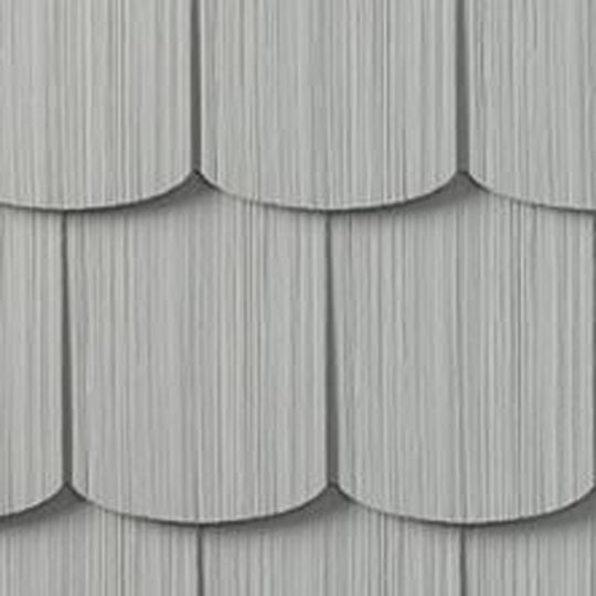 CertainTeed Siding Cedar Impressions Single 6-1/3" Polymer Scallop Edge Shingle Siding — CERCI6SCSG