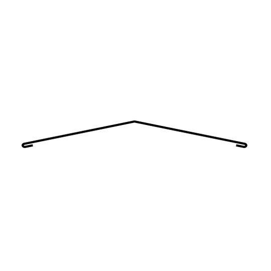 ASC Building Products 26 Gauge R16 Hip/Ridge Flashing — ASBR16HRCR26G