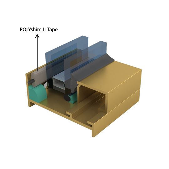 Tremco 0.150" Thick x 1/8" Dia. POLYshim Ii High-Performance Glazing Tape