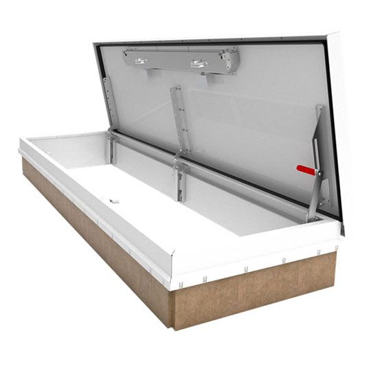 Babcock-Davis Hatchways 30" x 96" Galvanneal Steel Personnel Roof Hatch