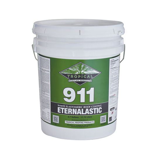 Tropical Roofing Products 911 Eternalastic Elastomeric Roof Coating - 5 Gallon Pail — Adhesives, Caulks & Sealants — TROETLW