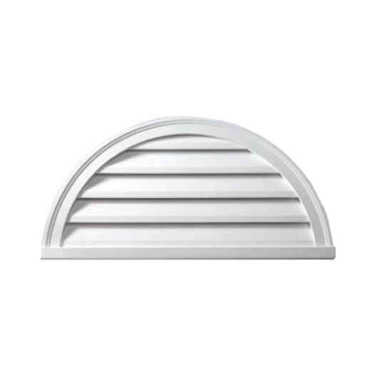 Fypon Molded Millwork 32" Functional Half Round Louver