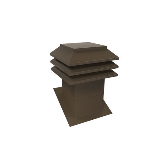 Ventilation Maximum Sloped Roof Vent with 3 Deflectors — Ventilation and Drainage — VMA303BRN