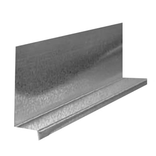 Semco Southeastern Metals 2" x 5/8" x 3/8" Galvanized High-Tensile Z Flashing