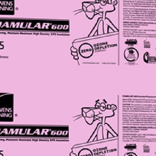 Owens Corning E (1/2" to 1") Tapered Foamular 600 Extruded Polystyrene (XPS) Rigid Foam Insulation