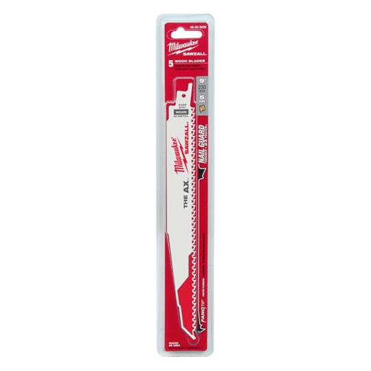 Milwaukee 9" 5 Tpi Sawzall Demolition Blades - Package of 5