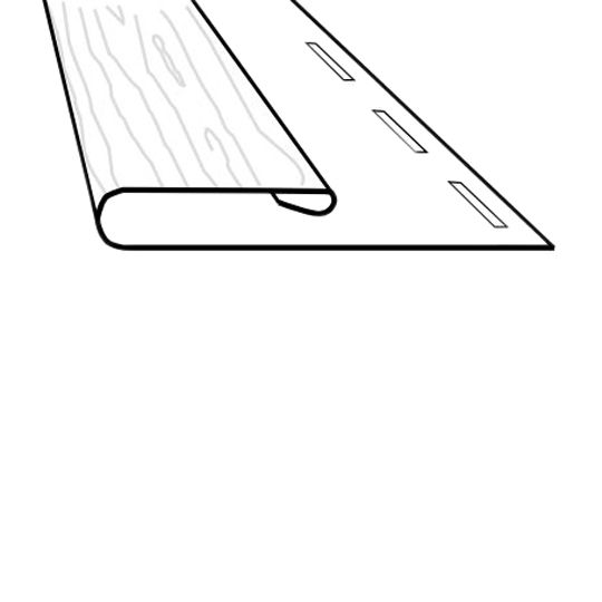 Gentek Cedarwood Snap-Lock Aluminum Finish Trim — GTKCWSLFTAG