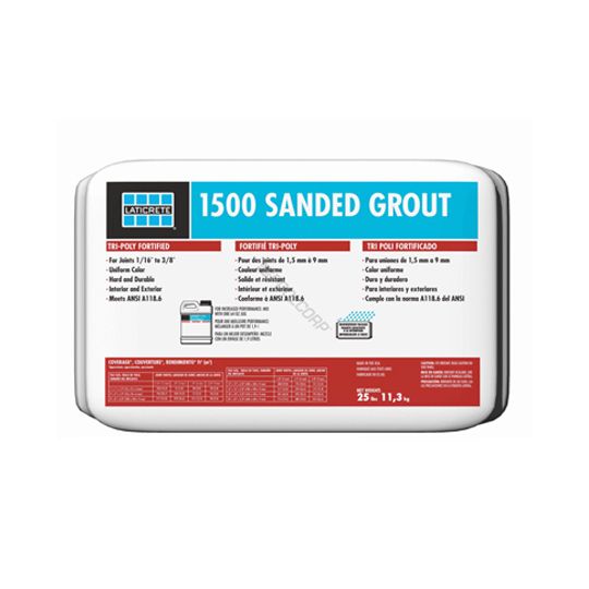LATICRETE International 1500 Sanded Grout - 25 Lb. Bag