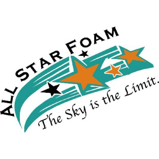 All Star Foam & Marketing C1 (0" to 1") Tapered Foam EPS 4' x 4' Insulation Panel - 1# Density