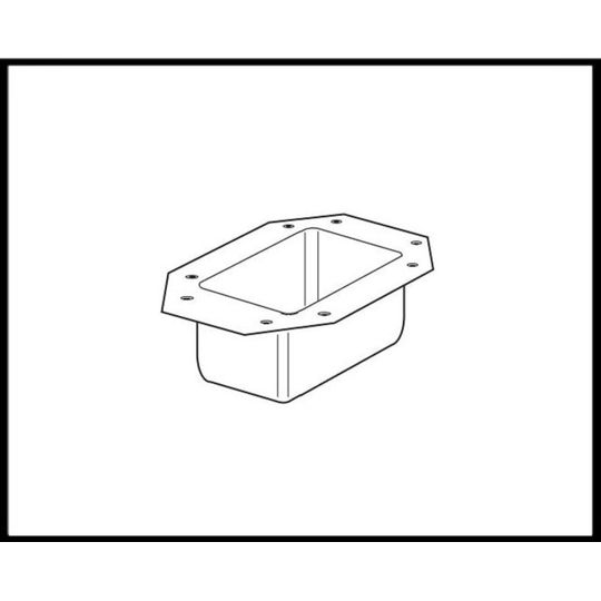 Mastic 2" x 3" Rectangular Outlet Tube