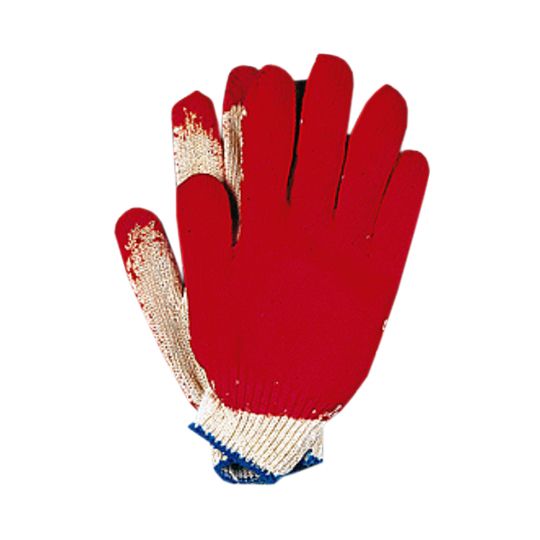 Hygrade Men's Knit Cotton Gloves with Economy Vinyl Coating