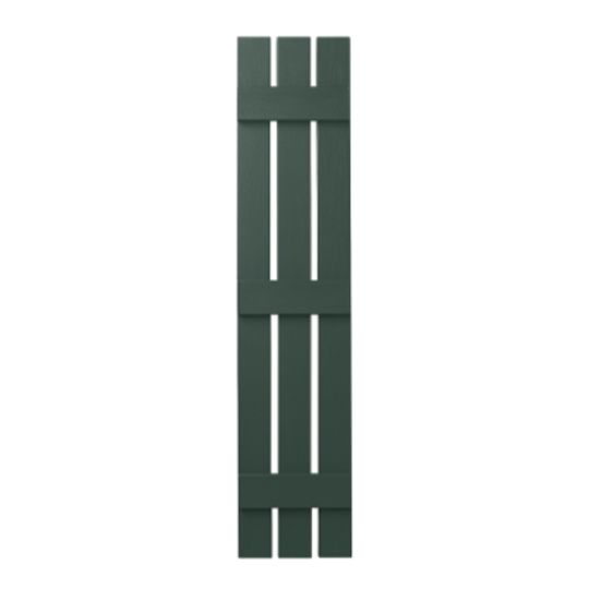 Mastic 12" x 43" Board & Batten Standard 3-Board Shutters - Open Style — ACOVIN3O124355