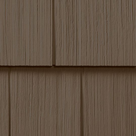 CertainTeed Siding Cedar Impressions Double 7" Straight Edge Perfection 3G Polymer Shingle Siding — CERCID73GPSBR
