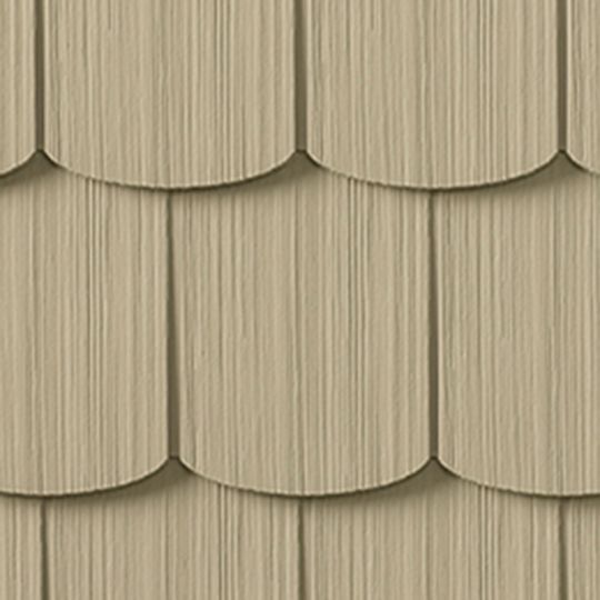 CertainTeed Siding Cedar Impressions Single 6-1/3" Polymer Scallop Edge Shingle Siding — CERCI6SCSVW