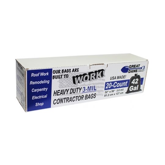 The Brush Man 3 mil 42 Gallon Bag Trash Bag — TBMTRASH20