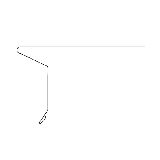 Mastic 2" x 2-3/4" x 10' Heavy F-Drip Edge — Flashings — ACOFD2028H53