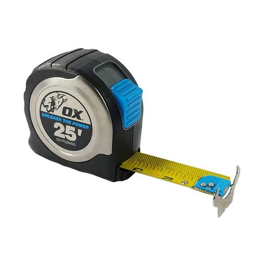 OX Tools 25' Pro Stainless Steel Tape Measure