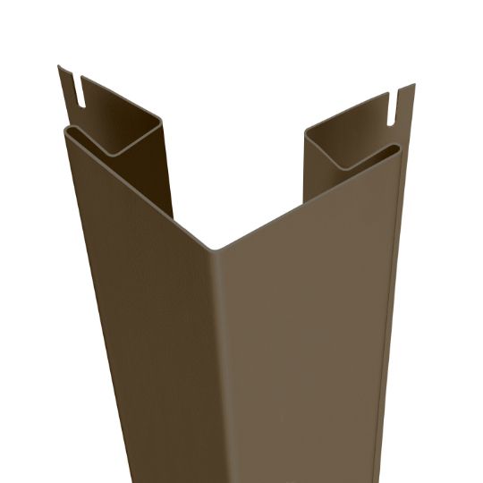 CertainTeed Siding 1" x 3-1/2" x 10' Woodgrain Finish Outside Cornerpost — CEROSCP1WGSBR