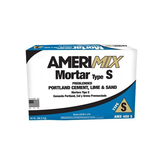Amerimix 400 Series Portland Cement, Lime & Sand Mortar Type S - 80 Lb. Bag