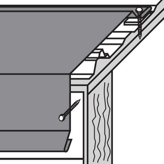 Union Corrugating 10' Gable Rake