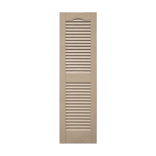 TRI-BUILT Standard Cathedral Top Open Louver Shutters (Pair) — TRI011452023
