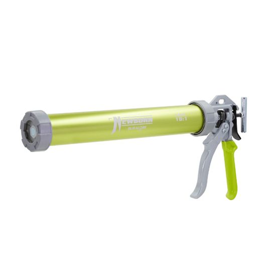 Newborn 20 Oz. Model 620-Al Sausage/Bulk/Cartridge Smooth Rod 18:1 Ratio Caulk Gun — NEWCG620SNG
