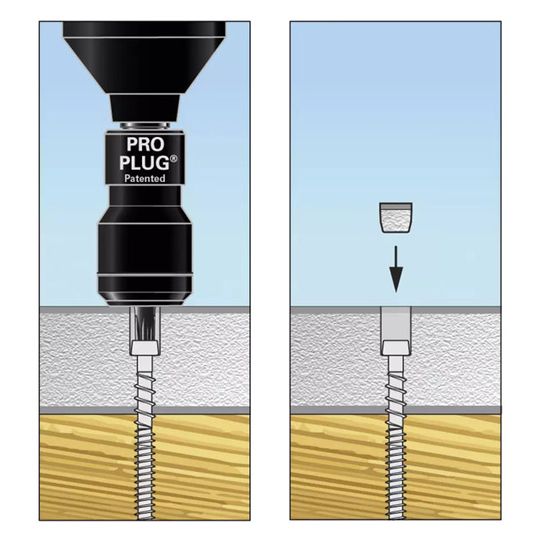 Wolf Home Products Fiberon Starborn Pro Plug System for Decking - 100 Lin. Ft. Carton — WLFFPP100CBB