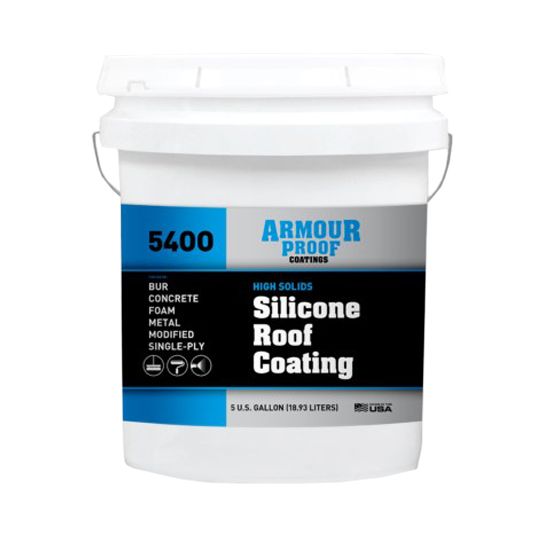 United Asphalt (New Jersey) Armour Proof AP-5400 High Solids Silicone Roof Coating - 5 Gallon Pail