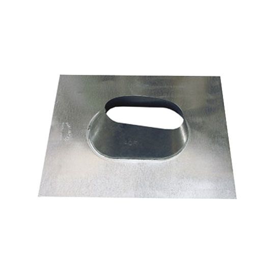 Bay Cities Metal Products 6" Galvanized Oval Pipe Flashing