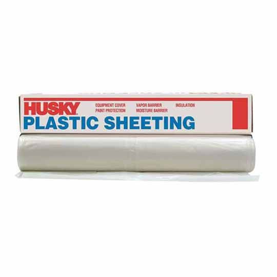 Poly-America 4 mil x 9'4" x 100' Polyethylene Flame Retardant Sheeting