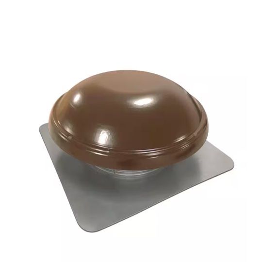 GAF MasterFlow Roof-Mounted Power Attic Vent with Humidistat/Thermostat - 1,250 Cfm — Ventilation and Drainage — GAFERV5BRHT