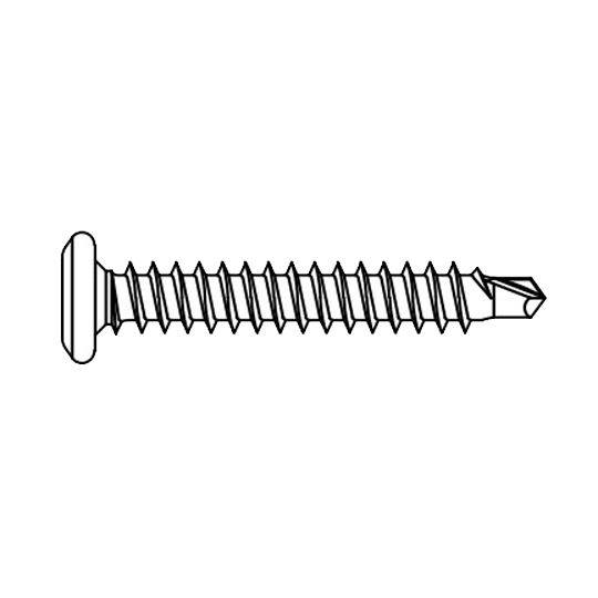 TruFast #14 x 1-1/2" Hd Stainless Steel Bi-Metal Roofing Fasteners - Bucket of 1,000