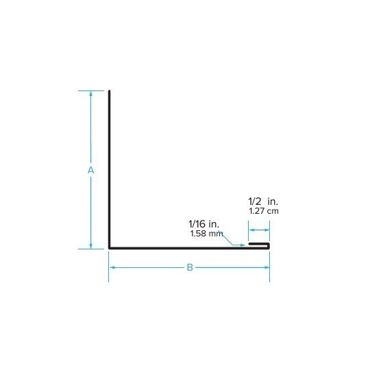 TRI-BUILT 26 Gauge x 4" x 5" Galvanized Angle Flashing
