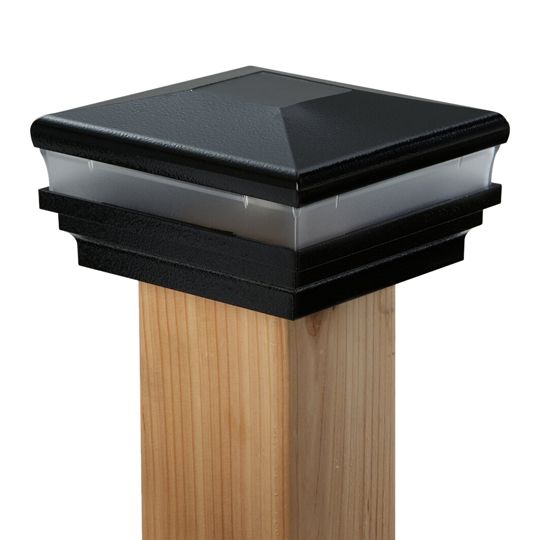 Color Guard Railing Systems 3-5/8" x 3-5/8" Neptune Solar Post Cap for Wood Post