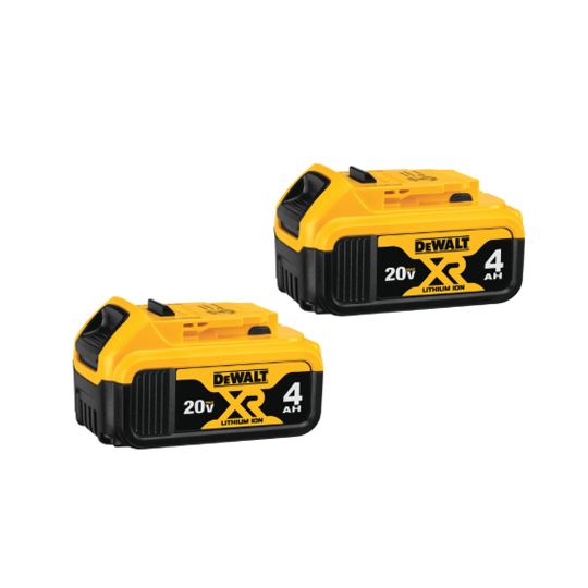 DeWalt 20V Max 4 Ah Premium Xr Lithium Ion Battery - Pack of 2