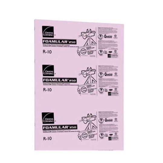 Owens Corning A (1/2" to 3/4") Tapered Foamular 250 Extruded Polystyrene (XPS) Rigid Foam Insulation