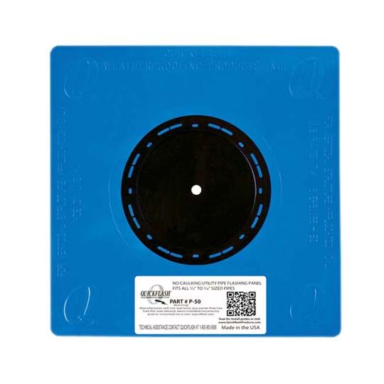 Quickflash P-50 1/2" to 3/4" Plumbing, Gas & Hvac Flashing Panel