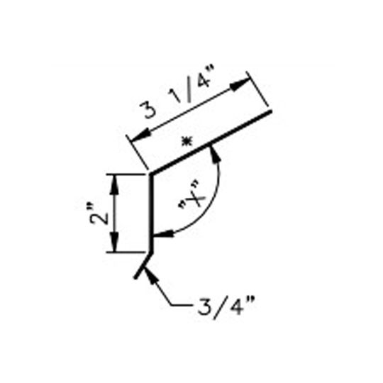 ATAS International 3-1/4" x 12' Eave Trim