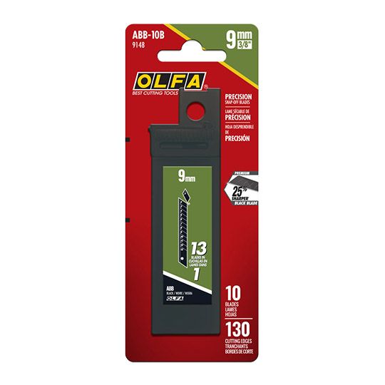 OLFA 9mm Ultra-Sharp Snap-Off Blades - Pack of 10