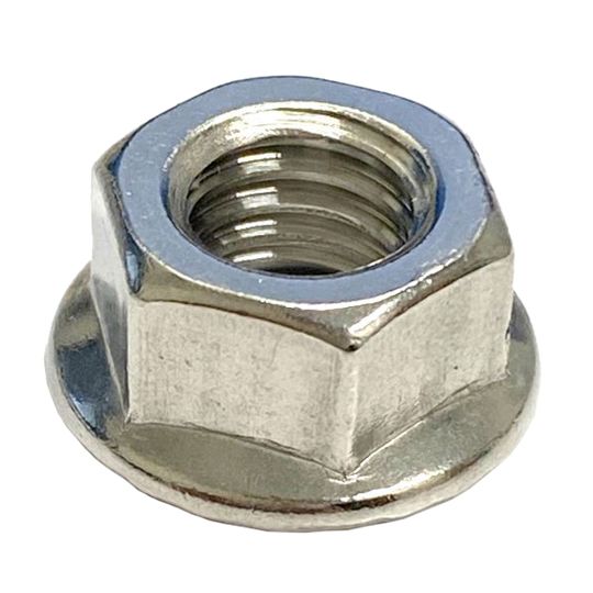 Anchor Products 3/8"-16 tpi Stainless Steel Flanged Hex Nuts - Pack of 10