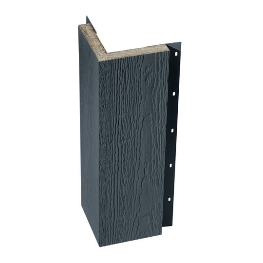 Wausau Supply 5/4" x 6" x 10' Diamond Kote Woodgrain Outside Corner Panel with Nail Fin — WSUDKOSC610WG