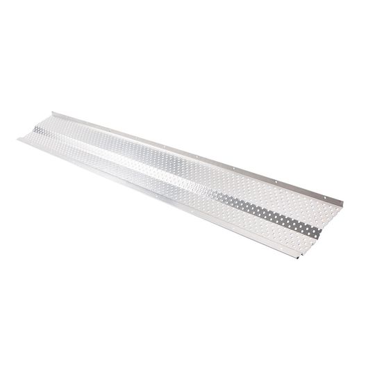 TRI-BUILT TitanGuard Step-Up Profile Aluminum Gutter Cover — TRITGCSU610ALMF